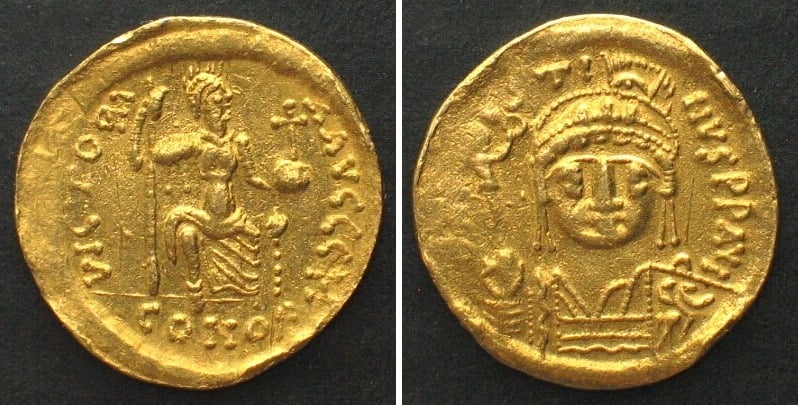 Justin II gold solidus