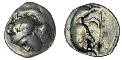 LUCANIA, Velia. Circa 334-300 BC. AR Nomos