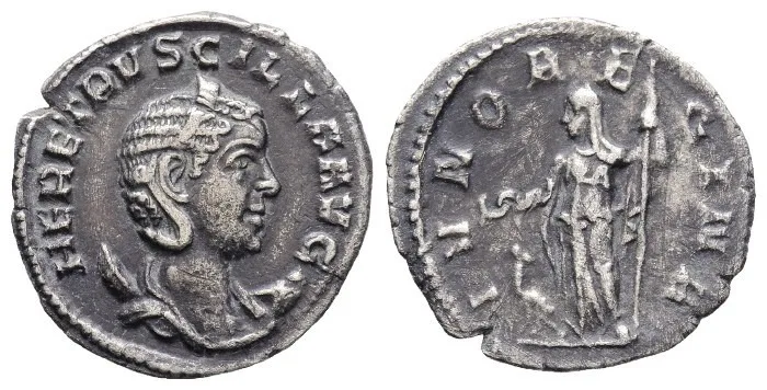 Roman Empire: Herennia Etruscilla AR Antoninianus, Rome Mint 249-251 AD