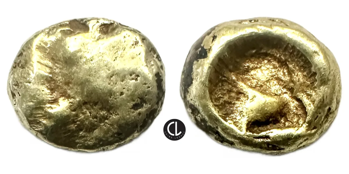 Ionia, Uncertain, Circa 625-600, Hemihekte – Twelfth Stater, Globular Surface / Incuse Punch – RR