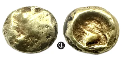 Ionia, Uncertain, Circa 625-600, Hemihekte – Twelfth Stater, Globular Surface / Incuse Punch – RR