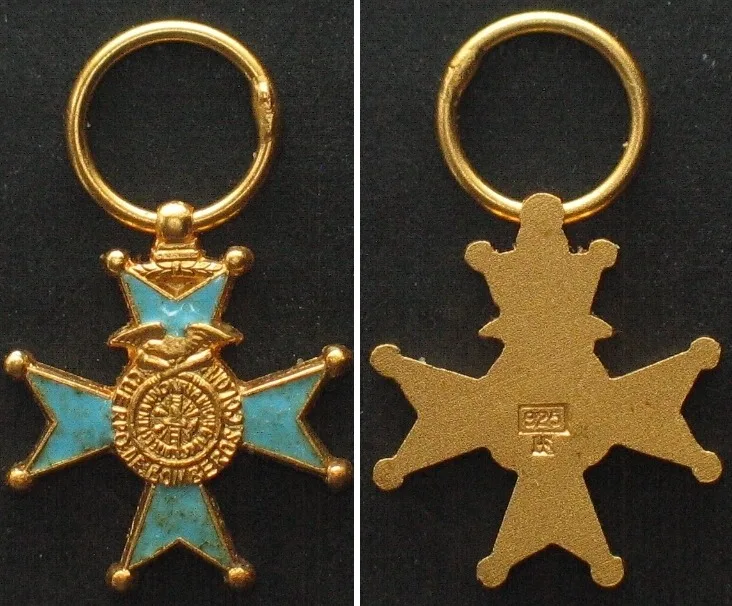 1960 PANAMA. Miniature of the Cross COLON FIRE DEPARTMENT, about 1960, enamel, RRR! UNC-
