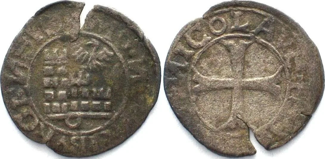 1530 Swiss Cantons FRIBOURG Kreuzer ND (ca.1530) billon VF+