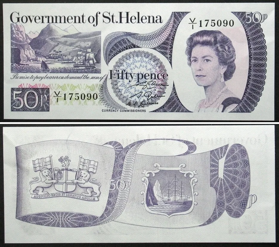 1979 SAINT HELENA 50 Pence ND (1979), UNC!!!
