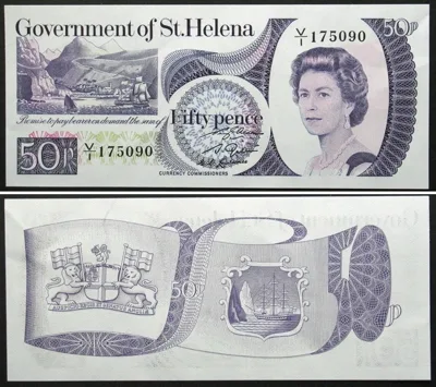 1979 SAINT HELENA 50 Pence ND (1979), UNC!!!