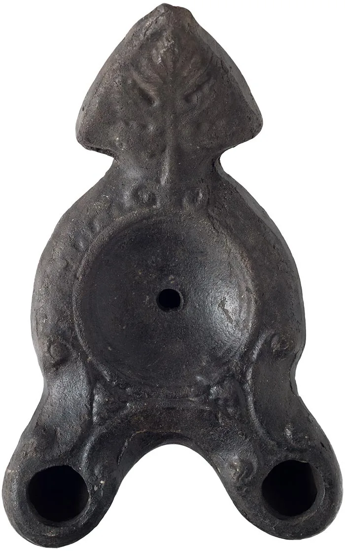 Roman Double Spouted Oil Lamp