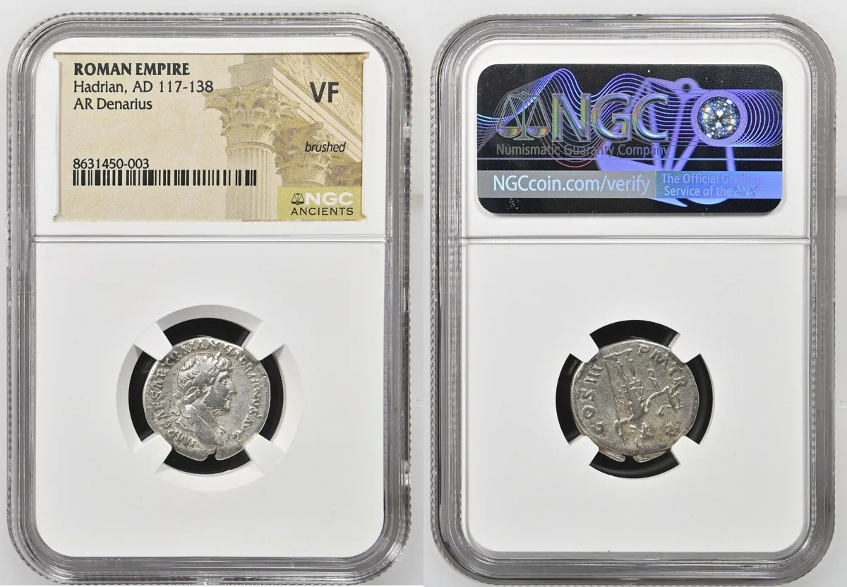 Denarius 117-138 AD Hadrian VF
