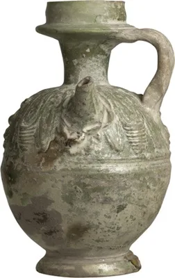 Roman Green Glazed Askos