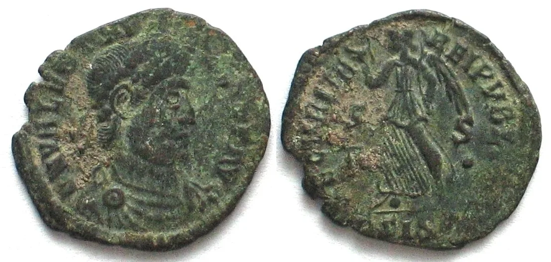 VALENTINIAN I (364-375 AD). AE Centenionalis, Siscia mint, .SIS., 2nd officina VF+