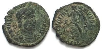 VALENTINIAN I (364-375 AD). AE Centenionalis, Siscia mint, .SIS., 2nd officina VF+