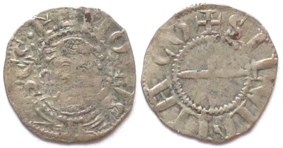 1180-1213 BOURBONNAIS - PRIORSHIP OF SOUVIGNY Denier anonym 1180-1213 silver VF-XF VF-EF