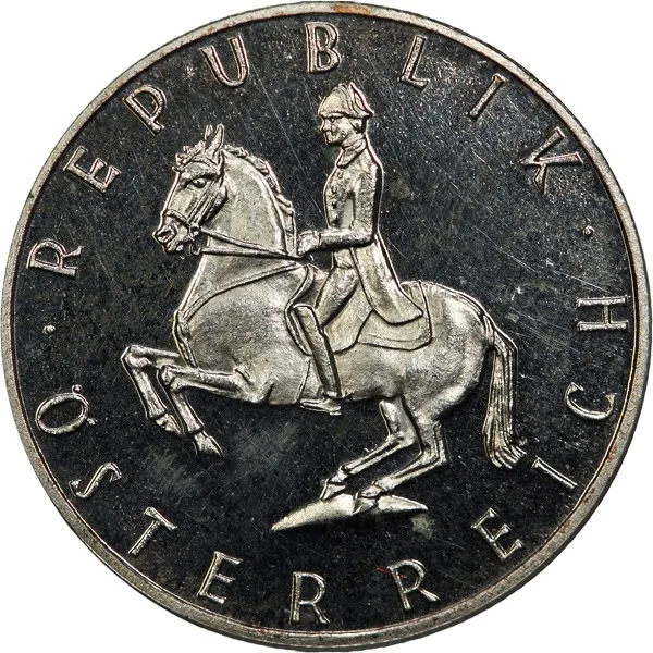 Austria, 1964, 5 Schilling, Proof