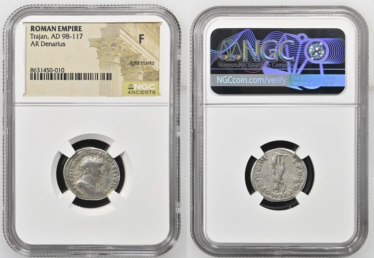 Denarius 98-117 AD Trajan F