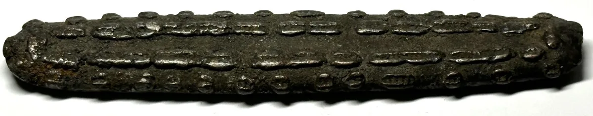 1591-1707 LAOS. Lanchang (1591-1707) Silver 1 Tamlung, Tiger Tongue Hoi Money, XF! EF
