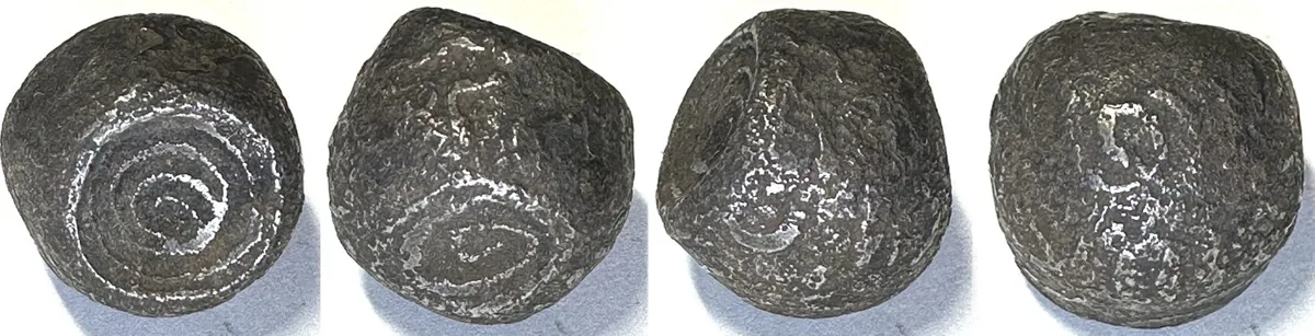 1700 NORTH BORNEO SULTANATE. Iron Bullet Money about 1700, large denomination RARE! VF