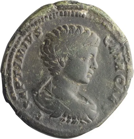 Geta as Caesar. Sestertius