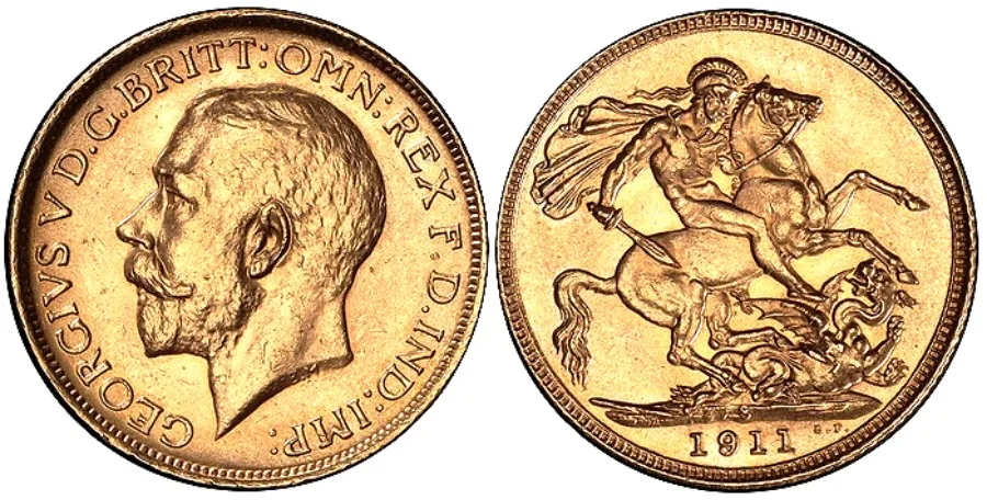 1911 S Australia King George V, Sovereign in superb UNC lustrous