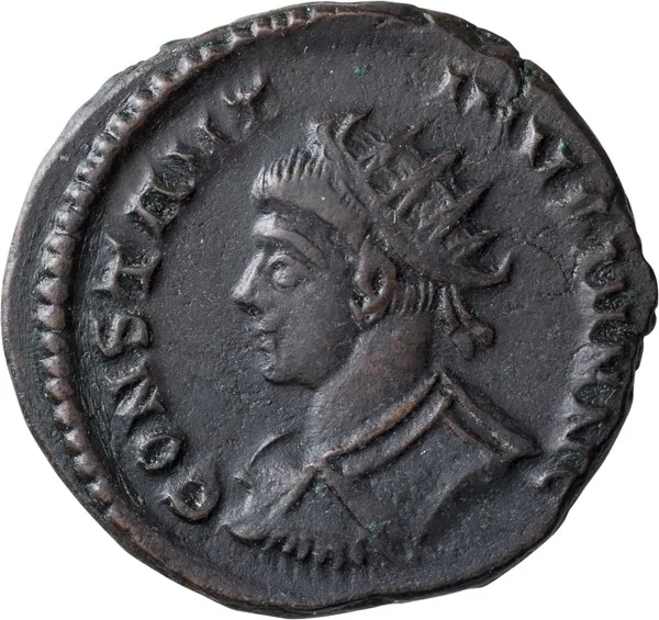 Constantine II as Caesar. AE 3, Reduced Follis