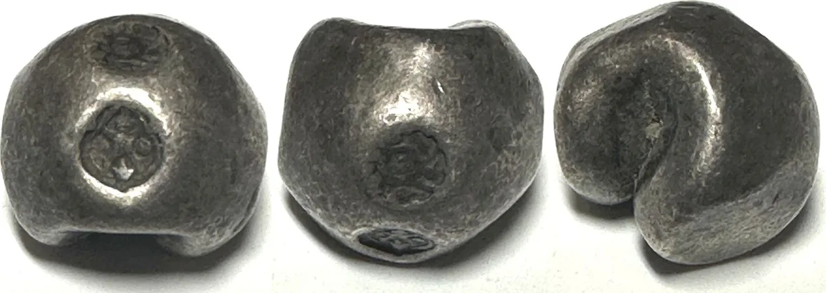 1809-1824 THAILAND 1 Baht, RAMA II (1809-1824), Krut, Pot Duang Bullet Coin, silver, VF+
