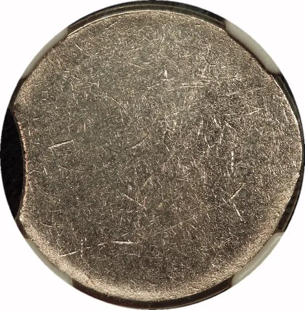 Jefferson Nickel, ND, 5% Curved Clip Planchet, 5¢ , NGC, Genuine