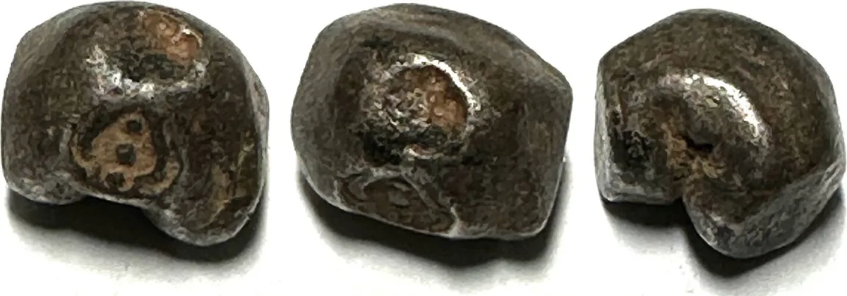 1612-1628 AYUTTHAYA Fuang (1/8 Baht) SONGTHAM (1611-28) Bua, Pot Duang Bullet Coin, silver VF