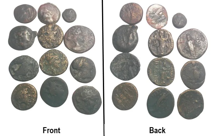 Lot of 12 Mixed Greek coins