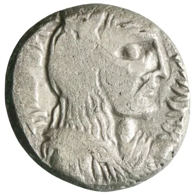 Nabataean: Aretas IV (9 BCE-40 CE) with Shaqilat, silver drachm (4.65g), Petra mint, 9 BCE-40 CE. Long-haired, laureate, moustached, and draped bust right / Jugate draped busts to right of Aretas IV and Shaqailat.