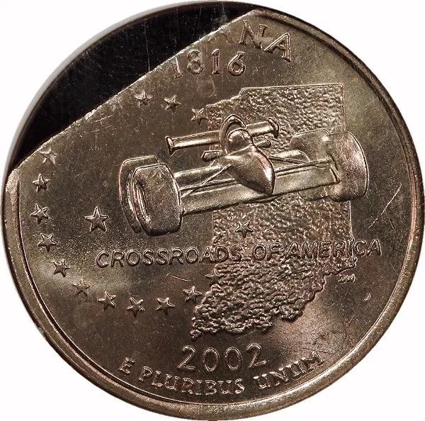 Washington 25¢, 2002, 13% Straight Clip (5.0 Grams), 25¢, MS64 , NGC