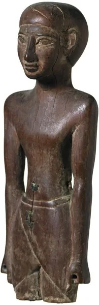 Egyptian Wooden Male Figure