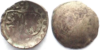 Hohlpfennig 1561-1606 German States SALM-DHAUN. Pfennig ADOLF HEINRICH 1561-1606 silver XF! EF