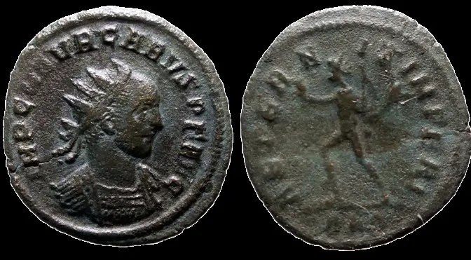 Carus 282-283 AD.  AE 21mm 3.21gm Antoninianus. Rome