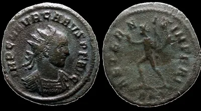 Carus 282-283 AD.  AE 21mm 3.21gm Antoninianus. Rome