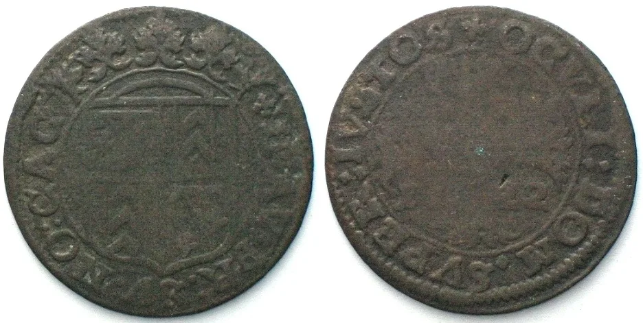 1622 Swiss Cantons NEUCHATEL Batzen 1622 HEINRICH II billon VF/aVF VF/VF-