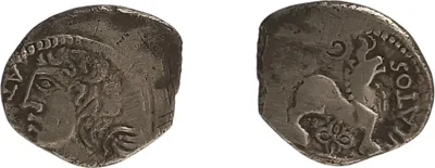 Ateula-Ulatos. Quinarius (Silver, 1.62 g 14-17 mm), c. 40-20.