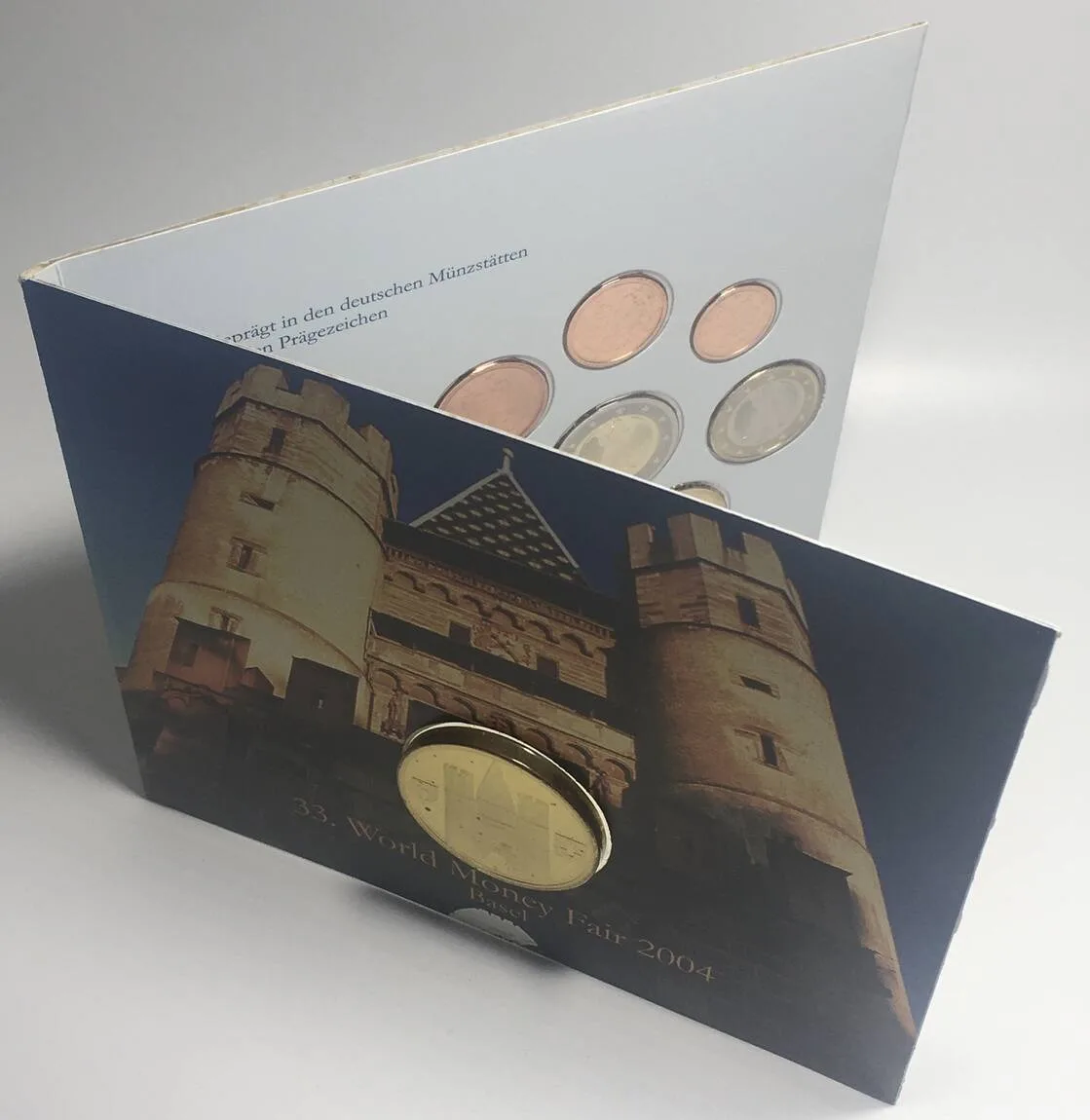 2004 GERMANY 2004 Mint Set WORLD MONEY FAIR BASEL - SCARCE! BU
