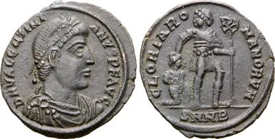Valentinian I Æ Nummus. Nicomedia, AD 364-367.