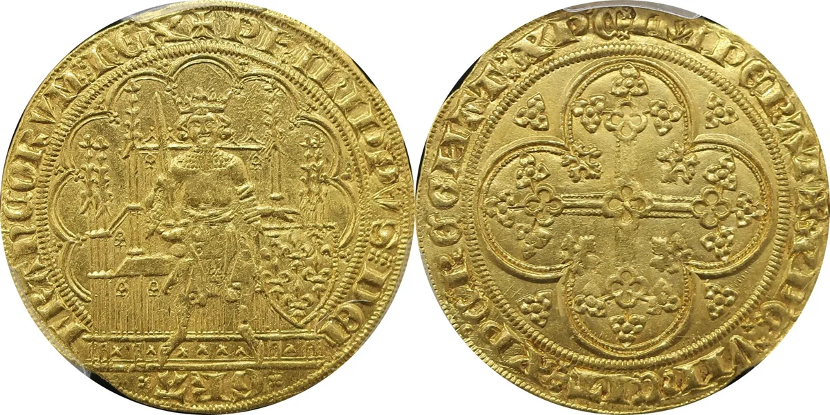 E.D'Or 1328-50 Philip VI (Philippe VI) MS 62