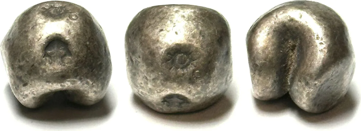 1824-1851 THAILAND 1 Baht, RAMA III (1824-1851), Prasat, Pot Duang Bullet Coin, silver, VF