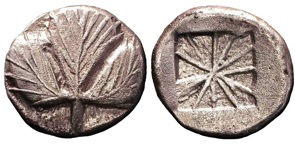 Circa 540-515 B.C. Sicily. Selinos, AR didrachm 8.85 g. aEF very scarce