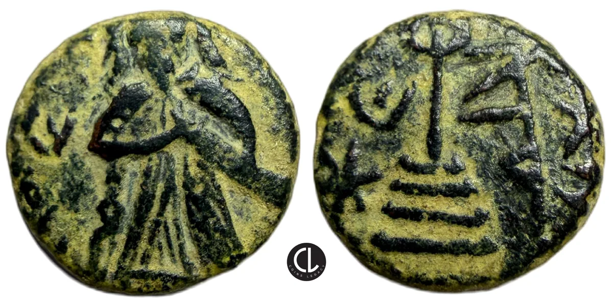Umayyad Caliphate. temp. ‘Abd al-Malik ibn Marwan. AE Fals. Uncertain mint, Unique (?). AH 65-86 / AD 685-705