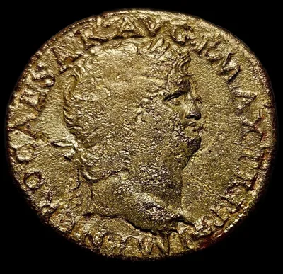 Nero, AE Dupondius, Lyon mint, 66 AD
