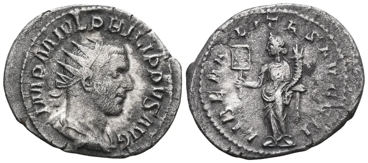 Roman Empire: Emperor Philip I The Arab, BI Antoninian, 247 AD, ROME mint