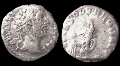 COMMODUS 177-192 AD (Struck 191 AD) AR 17mm, 2.8gm Denarius. Rome, Scarce.