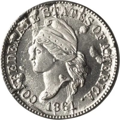 Exonumia, 1861 (1961), Bashlow Restrike. Breen-8011. Silver., Token, CH. BU