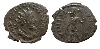 ROMAN EMPIRE, Tetricus I. 271-274 AD. Æ Antoninianus Choice EF. Reddish patina.