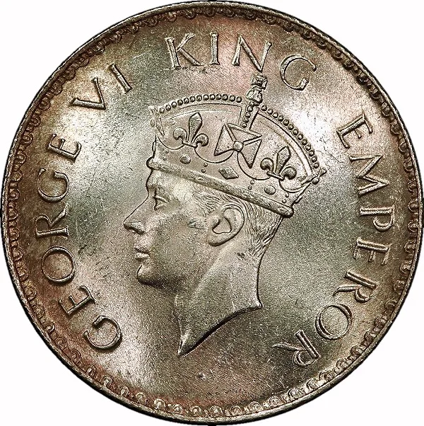 Br. India, George VI, 1938, B (No MM), 1 Rupee, UNC/BU