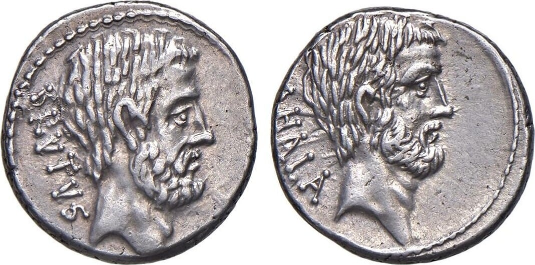 Brutus silver denarius