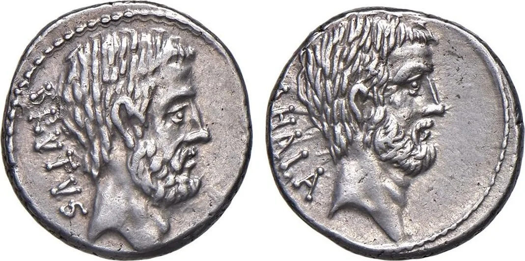The Roman Imperatorial. M. Junius Brutus, 54 BC. AR Denarius (3.85 g). Rome mint
