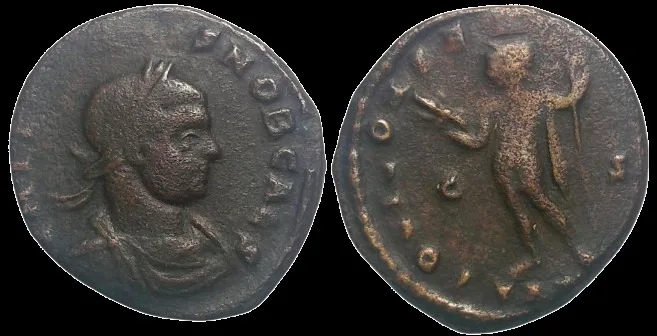 Crispus 317-326 AD (Struck 317-818 AD) AE 18mm 2.92gm, Thessalonica mint, Rare, Fine