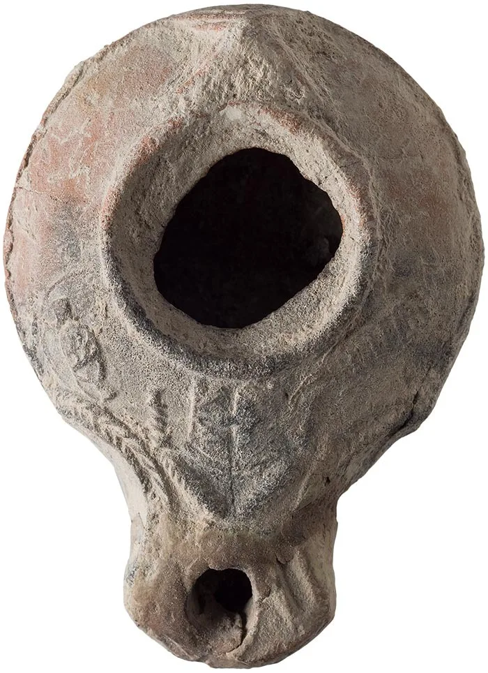 Roman Oil Lamp with Jewish Iconography